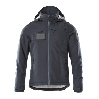 MASCOT® Accelerate Winterjacke mit CLIMASCOT®-Futter Winterjacke, Atmungsaktiv, wind- und wasserdicht mit getapten Nähten, Die einzigartige CLIMASCOT®-Isolierung wärmt effektiv, ist leicht, weich und lässt sich auf ein geringes Volumen komprimieren, Abnehmbare, gefütterte Kapuze, mit verstellbaren Elastikschnüren, Mit Reißverschluss und Wetterschutzleiste innen, die den Wind abhält, Ärmel mit CORDURA®-Verstärkung