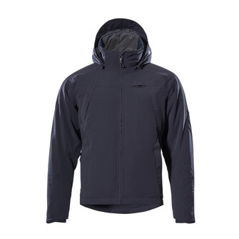 MASCOT® Winterjacke mit CLIMASCOT®, wasserdicht, vier-Wege-Stretchstoff mit geringem Gewicht und hoher Strapazierfähigkeit. Atmungsaktiv, wind- und wasserdicht. Nähte sind verklebt. Futter aus Stepp mit CLIMASCOT® Lightweight Insulation. Verschluss mit wasserdichtem Reißverschluss und inwendiger Wetterschutzleiste