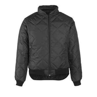 MASCOT® Originals Sudbury Thermojacke, Ultraschallverschweißter Stepp mit Polyesterwatte - deutlich besser isolierend und länger haltbar als genähtes Steppmaterial, Leicht abgeschrägter Kragen mit Rippenbund innen, der dicht am Hals abschließt und die Kälte abhält, Vordertaschen mit Reißverschluss für sichere Aufbewahrung, Zusätzlicher Kälteschutz durch verlängerten Rücken, Rippenbündchen an den Ärmeln und dem Saum