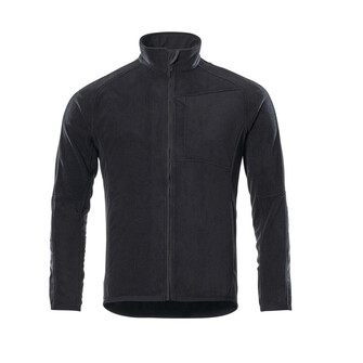 MASCOT® Unique Hannover Fleecejacke, Ergonomisch geschnittene Ärmel, die nach den natürlichen Bewegungen der Arme geformt wurden, Mit Gummizug an den Ärmeln und dem Saum, Mit Reißverschluss und Wetterschutzleiste innen, die den Wind abhält, Zusätzlicher Kälteschutz durch verlängerten Rücken, Verbesserte Sichtbarkeit für das Umfeld mit Hilfe von Reflexeffekten