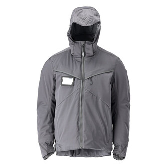 MASCOT® Customized Winterjacke, CLIMASCOT® Winterjacke, Strapazierfähiger, ultraleichter Stretch sorgt für maximalen Komfort, Tag für Tag, Atmungsaktiv, wind- und wasserdicht, damit Sie bei jedem Wetter Ihr Bestes geben können, CLIMASCOT® Lightweight Insulation hält im Winter warm, Eng anliegende Kapuze mit transparenten Seitenteilen, die das Blickfeld nicht einschränken, Reflektoren an den Ärmeln erhöhen die Sichtbarkeit im Dunkeln, Hoher Anteil von recyceltem Polyester im Hauptmaterial