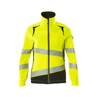 MASCOT® Accel. Safe Jacke, Damen, ULTIMATE STRETCH Arbeitsjacke, Speziell für Damen designt und tailliert geschnitten, Der Stretchstoff ist in alle Richtungen elastisch und bietet eine unübertroffene Bewegungsfreiheit, wo nichts spannt oder stört, Der multifunktionelle Stretchstoff kombiniert ein niedriges Gewicht mit sehr hoher Strapazierfähigkeit und ist darüber hinaus wasserabweisend, Das Produkt ist für Industriewäsche geeignet, Mit Reißverschluss und Wetterschutzleiste innen, die den Wind abhält, Verbesserte Sichtbarkeit für das Umfeld mit Hilfe von schrägverlaufenden Reflexen