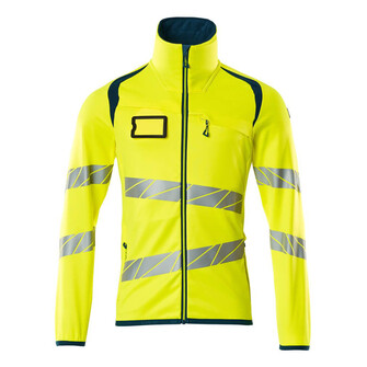 MASCOT® Accel. Safe Fleecepullover mit Reißverschluss Microfleecejacke, Moderne, körpernahe Passform mit viel Bewegungsfreiheit, Mit Reißverschluss und Wetterschutzleiste innen, die den Wind abhält, Vordertaschen mit Reißverschluss für sichere Aufbewahrung, Innentaschen, ID-Kartenhalter ist abnehmbar