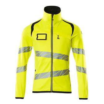 MASCOT® Accel. Safe Fleecepullover mit Reißverschluss Microfleecejacke, Moderne, körpernahe Passform mit viel Bewegungsfreiheit, Mit Reißverschluss und Wetterschutzleiste innen, die den Wind abhält, Vordertaschen mit Reißverschluss für sichere Aufbewahrung, Innentaschen, ID-Kartenhalter ist abnehmbar