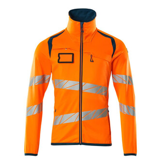 MASCOT® Accel. Safe Fleecepullover mit Reißverschluss Microfleecejacke, Moderne, körpernahe Passform mit viel Bewegungsfreiheit, Mit Reißverschluss und Wetterschutzleiste innen, die den Wind abhält, Vordertaschen mit Reißverschluss für sichere Aufbewahrung, Innentaschen, ID-Kartenhalter ist abnehmbar