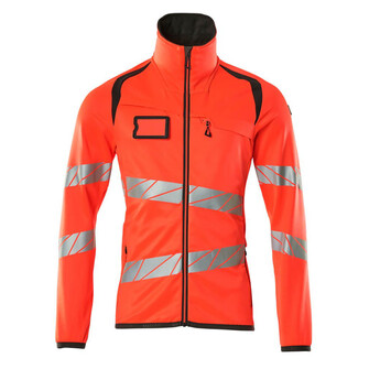 MASCOT® Accel. Safe Fleecepullover mit Reißverschluss Microfleecejacke, Moderne, körpernahe Passform mit viel Bewegungsfreiheit, Mit Reißverschluss und Wetterschutzleiste innen, die den Wind abhält, Vordertaschen mit Reißverschluss für sichere Aufbewahrung, Innentaschen, ID-Kartenhalter ist abnehmbar