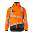 MASCOT® Accel. Safe Hard Shell Jacke mit leichtem Futter Jacke, Atmungsaktiv, wind- und wasserdicht mit getapten Nähten, Abnehmbare, gefütterte Kapuze, mit verstellbaren Elastikschnüren, Brusttasche mit wasserdichtem Reißverschluss, Vordertaschen mit wasserdichten Reißverschlüssen, Verlängerter Rücken durch herunter knöpfbaren Stoff zum besseren Schutz vor Wind und Wetter