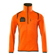 MASCOT® Accel. Safe Fleecepullover mit kurzem Reißverschluss Microfleecejacke, Moderne, körpernahe Passform mit viel Bewegungsfreiheit, Reißverschluss am Hals mit Wetterschutzleiste, Vordertaschen mit Reißverschluss für sichere Aufbewahrung, ID-Kartenhalter ist abnehmbar, Verbesserte Sichtbarkeit für das Umfeld mit Hilfe von Reflexeffekten