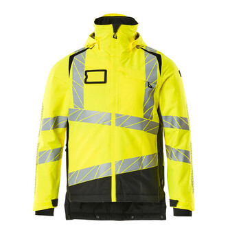 MASCOT® Accel. Safe Winterjacke mit CLIMASCOT®-Futter Winterjacke, Atmungsaktiv, wind- und wasserdicht mit getapten Nähten, Die einzigartige CLIMASCOT®-Isolierung wärmt effektiv, ist leicht, weich und lässt sich auf ein geringes Volumen komprimieren, Brusttasche mit wasserdichtem Reißverschluss, Vordertaschen mit wasserdichten Reißverschlüssen, Verlängerter Rücken durch herunter knöpfbaren Stoff zum besseren Schutz vor Wind und Wetter