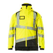 MASCOT® Accel. Safe Winterjacke mit CLIMASCOT®-Futter Winterjacke, Atmungsaktiv, wind- und wasserdicht mit getapten Nähten, Die einzigartige CLIMASCOT®-Isolierung wärmt effektiv, ist leicht, weich und lässt sich auf ein geringes Volumen komprimieren, Brusttasche mit wasserdichtem Reißverschluss, Vordertaschen mit wasserdichten Reißverschlüssen, Verlängerter Rücken durch herunter knöpfbaren Stoff zum besseren Schutz vor Wind und Wetter