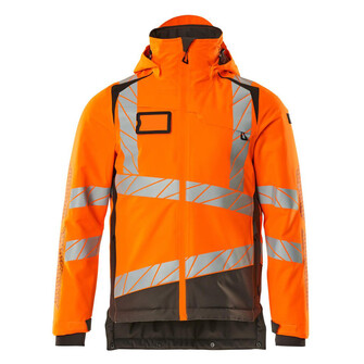 MASCOT® Accel. Safe Winterjacke mit CLIMASCOT®-Futter Winterjacke, Atmungsaktiv, wind- und wasserdicht mit getapten Nähten, Die einzigartige CLIMASCOT®-Isolierung wärmt effektiv, ist leicht, weich und lässt sich auf ein geringes Volumen komprimieren, Brusttasche mit wasserdichtem Reißverschluss, Vordertaschen mit wasserdichten Reißverschlüssen, Verlängerter Rücken durch herunter knöpfbaren Stoff zum besseren Schutz vor Wind und Wetter