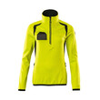 MASCOT® Accel. Safe Fleecepullover mit kurzem Zipper, Damen Microfleecejacke, Speziell für Damen designt und tailliert geschnitten, Reißverschluss am Hals mit Wetterschutzleiste, Vordertaschen mit Reißverschluss für sichere Aufbewahrung, ID-Kartenhalter ist abnehmbar, Verbesserte Sichtbarkeit für das Umfeld mit Hilfe von Reflexeffekten