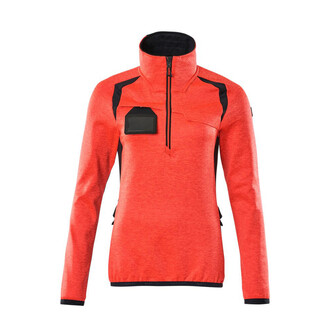 MASCOT® Accel. Safe Fleecepullover mit kurzem Zipper, Damen Microfleecejacke, Speziell für Damen designt und tailliert geschnitten, Reißverschluss am Hals mit Wetterschutzleiste, Vordertaschen mit Reißverschluss für sichere Aufbewahrung, ID-Kartenhalter ist abnehmbar, Verbesserte Sichtbarkeit für das Umfeld mit Hilfe von Reflexeffekten