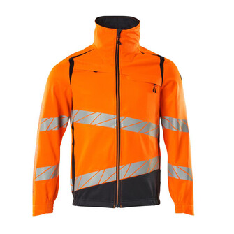 MASCOT® Accel. Safe Jacke, Stretch-Einsätze Arbeitsjacke, Moderne, körpernahe Passform mit viel Bewegungsfreiheit, Das Produkt ist eine Kombination aus festem Stoff und Stretchgewebe Das Stretchgewebe befindet sich dort, wo zusätzliche Bewegungsfreiheit erforderlich ist, Mit Reißverschluss und Wetterschutzleiste innen, die den Wind abhält, D-Ring für Schlüssel oder ID-Karten, Taschen mit Reißverschluss, Gummizug an den Ärmelenden, Das Produkt ist für Industriewäsche geeignet