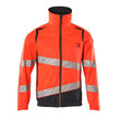 MASCOT® Accel. Safe Jacke, Stretch-Einsätze Arbeitsjacke, Moderne, körpernahe Passform mit viel Bewegungsfreiheit, Das Produkt ist eine Kombination aus festem Stoff und Stretchgewebe Das Stretchgewebe befindet sich dort, wo zusätzliche Bewegungsfreiheit erforderlich ist, Mit Reißverschluss und Wetterschutzleiste innen, die den Wind abhält, D-Ring für Schlüssel oder ID-Karten, Taschen mit Reißverschluss, Gummizug an den Ärmelenden, Das Produkt ist für Industriewäsche geeignet