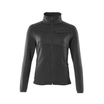 MASCOT® Accelerate Strickpullover mit Reißverschluss, Damen Strickjacke, Speziell für Damen designt und tailliert geschnitten, Mit Reißverschluss und Wetterschutzleiste innen, die den Wind abhält, Mit Gummizug an den Ärmeln und dem Saum, Vordertaschen mit Reißverschluss