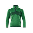 MASCOT® Fleecepullover für Kinder, kurzer Zipper, Moderne, körpernahe Passform mit viel Bewegungsfreiheit. Reißverschluss am Hals, mit Wetterschutzleiste. Vordertaschen mit Reißverschluss. Elastikband an den Handgelenken und der Unterkante. Reflexeffekte