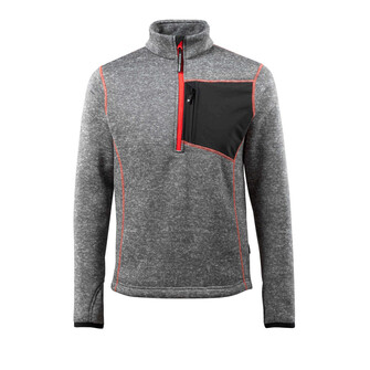 MASCOT® Hardwear Reims Strickpullover, Reißverschluss am Hals mit Wetterschutzleiste, Brusttasche mit senkrechtem Reißverschluss macht zB ein Handy leicht zugänglich, Gummizug an den Ärmelenden, Daumenlöcher am Handgelenk