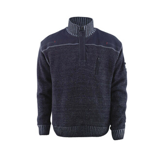 MASCOT® Frontline Naxos Strickpullover, Moderne, körpernahe Passform mit viel Bewegungsfreiheit, Leichtes Futter, Reißverschluss am Hals mit Wetterschutzleiste, Brusttasche mit senkrechtem Reißverschluss macht zB ein Handy leicht zugänglich, Verstärkungen an besonders beanspruchten Stellen