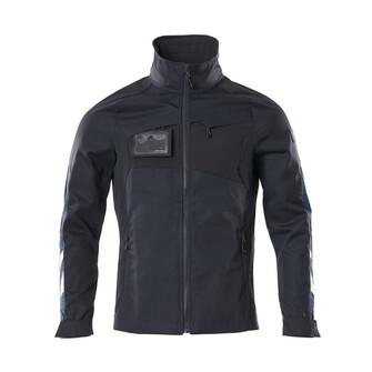 MASCOT® Accelerate Jacke, Stretch-Einsätze Arbeitsjacke, Moderne, körpernahe Passform mit viel Bewegungsfreiheit, Zahlreiche Einsätze aus elastischem Material, die eine einzigartige Bewegungsfreiheit bieten, Mit Reißverschluss und Wetterschutzleiste innen, die den Wind abhält, Verbesserte Sichtbarkeit für das Umfeld mit Hilfe von Reflexeffekten, Das Produkt ist für Industriewäsche geeignet