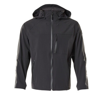 MASCOT® Unique Hard Shell Jacke, Stretch, wasserdicht Jacke, Der Stretchstoff ist in alle Richtungen elastisch und bietet eine unübertroffene Bewegungsfreiheit, wo nichts spannt oder stört, Der multifunktionelle Stretchstoff kombiniert ein niedriges Gewicht mit sehr hoher Strapazierfähigkeit und ist darüber hinaus wasserdicht, Atmungsaktiv, wind- und wasserdicht mit getapten Nähten, Abnehmbare, gefütterte Kapuze, mit verstellbaren Elastikschnüren, Verbesserte Sichtbarkeit für das Umfeld mit Hilfe von Reflexeffekten