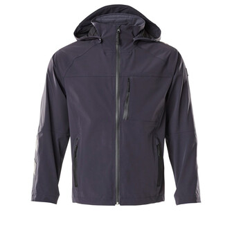 MASCOT® Unique Hard Shell Jacke, Stretch, wasserdicht Jacke, Der Stretchstoff ist in alle Richtungen elastisch und bietet eine unübertroffene Bewegungsfreiheit, wo nichts spannt oder stört, Der multifunktionelle Stretchstoff kombiniert ein niedriges Gewicht mit sehr hoher Strapazierfähigkeit und ist darüber hinaus wasserdicht, Atmungsaktiv, wind- und wasserdicht mit getapten Nähten, Abnehmbare, gefütterte Kapuze, mit verstellbaren Elastikschnüren, Verbesserte Sichtbarkeit für das Umfeld mit Hilfe von Reflexeffekten