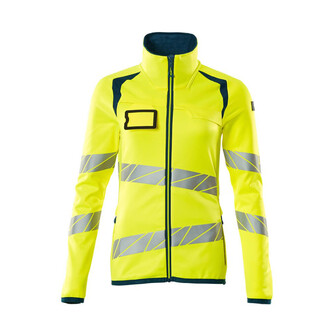 MASCOT® Accel. Safe Fleecepullover mit Reißverschluss, Damen Microfleecejacke, Speziell für Damen designt und tailliert geschnitten, Mit Reißverschluss und Wetterschutzleiste innen, die den Wind abhält, Vordertaschen mit Reißverschluss für sichere Aufbewahrung, Innentaschen, ID-Kartenhalter ist abnehmbar