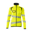 MASCOT® Accel. Safe Fleecepullover mit Reißverschluss, Damen Microfleecejacke, Speziell für Damen designt und tailliert geschnitten, Mit Reißverschluss und Wetterschutzleiste innen, die den Wind abhält, Vordertaschen mit Reißverschluss für sichere Aufbewahrung, Innentaschen, ID-Kartenhalter ist abnehmbar