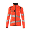 MASCOT® Accel. Safe Fleecepullover mit Reißverschluss, Damen Microfleecejacke, Speziell für Damen designt und tailliert geschnitten, Mit Reißverschluss und Wetterschutzleiste innen, die den Wind abhält, Vordertaschen mit Reißverschluss für sichere Aufbewahrung, Innentaschen, ID-Kartenhalter ist abnehmbar