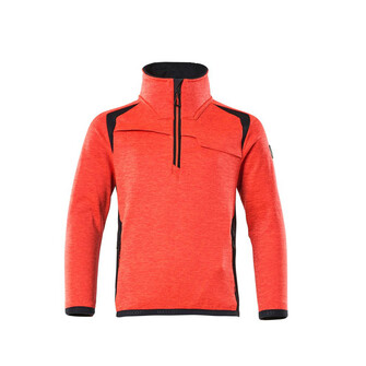 MASCOT® Accel. Safe Fleecepullover für Kinder,Reißverschluss Jacke für Kinder, Reißverschluss am Hals mit Wetterschutzleiste, Vordertaschen mit Reißverschluss für sichere Aufbewahrung, Mit Gummizug an den Ärmeln und dem Saum, Verbesserte Sichtbarkeit für das Umfeld mit Hilfe von Reflexeffekten