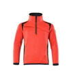 MASCOT® Accel. Safe Fleecepullover für Kinder,Reißverschluss Jacke für Kinder, Reißverschluss am Hals mit Wetterschutzleiste, Vordertaschen mit Reißverschluss für sichere Aufbewahrung, Mit Gummizug an den Ärmeln und dem Saum, Verbesserte Sichtbarkeit für das Umfeld mit Hilfe von Reflexeffekten