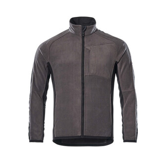 MASCOT® Unique Hannover Fleecejacke, Ergonomisch geschnittene Ärmel, die nach den natürlichen Bewegungen der Arme geformt wurden, Mit Gummizug an den Ärmeln und dem Saum, Mit Reißverschluss und Wetterschutzleiste innen, die den Wind abhält, Zusätzlicher Kälteschutz durch verlängerten Rücken, Verbesserte Sichtbarkeit für das Umfeld mit Hilfe von Reflexeffekten