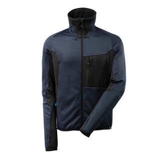 MASCOT® ADVANCED Fleecepullover mit Reißverschluss, hoher Kragen, moderne Passform, glatte Oberfläche des Fleecematerials bewirkt, dass Schmutz und Staub nicht hängenbleiben, zweifarbig, moderne, körpernahe Passform mit viel Bewegungsfreiheit