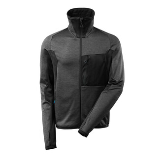 MASCOT® ADVANCED Fleecepullover mit Reißverschluss, hoher Kragen, moderne Passform, glatte Oberfläche des Fleecematerials bewirkt, dass Schmutz und Staub nicht hängenbleiben, zweifarbig, moderne, körpernahe Passform mit viel Bewegungsfreiheit