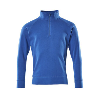 MASCOT® Crossover Nantes Sweatshirt, Durch die gebürstete Innenseite warm und weich zu tragen, Moderne, körpernahe Passform mit viel Bewegungsfreiheit, Reißverschluss am Hals, Die Nähte im Nacken sind mit einem weichem, gepolstertem Material verdeckt, so dass diese nicht stören