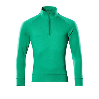 MASCOT® Crossover Nantes Sweatshirt, Durch die gebürstete Innenseite warm und weich zu tragen, Moderne, körpernahe Passform mit viel Bewegungsfreiheit, Reißverschluss am Hals, Die Nähte im Nacken sind mit einem weichem, gepolstertem Material verdeckt, so dass diese nicht stören