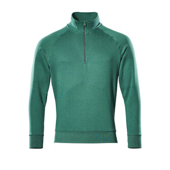 MASCOT® Crossover Nantes Sweatshirt, Durch die gebürstete Innenseite warm und weich zu tragen, Moderne, körpernahe Passform mit viel Bewegungsfreiheit, Reißverschluss am Hals, Die Nähte im Nacken sind mit einem weichem, gepolstertem Material verdeckt, so dass diese nicht stören