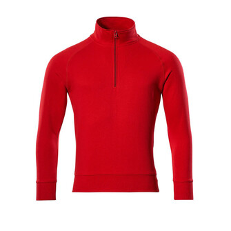 MASCOT® Crossover Nantes Sweatshirt, Durch die gebürstete Innenseite warm und weich zu tragen, Moderne, körpernahe Passform mit viel Bewegungsfreiheit, Reißverschluss am Hals, Die Nähte im Nacken sind mit einem weichem, gepolstertem Material verdeckt, so dass diese nicht stören