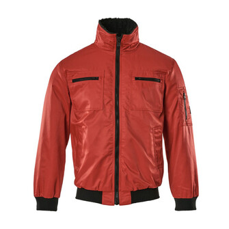 MASCOT® Originals Alaska Pilotjacke, Bearnylon® ist ein wasserabweisendes und sehr strapazierfähiges Material, Kunstpelzfutter am Körper und Steppfutter in den Ärmeln, D-Ring für Schlüssel oder ID-Karten, Zwei Innentaschen - die eine mit Reißverschluss, Rippenbündchen an den Ärmeln und dem Saum