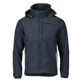 MASCOT® Hardwear Softshell Jacke, Atmungsaktiv, winddicht und wasserabweisend, Mit Reißverschluss und Wetterschutzleiste innen, die den Wind abhält, Vordertaschen mit Reißverschluss für sichere Aufbewahrung, Strapazierfähiger Einsatz von CORDURA®-Gewebe am Ärmelende verlängert die Lebenszeit des Produktes, Zusätzlicher Kälteschutz durch verlängerten Rücken