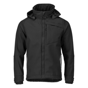 MASCOT® Hardwear Softshell Jacke, Atmungsaktiv, winddicht und wasserabweisend, Mit Reißverschluss und Wetterschutzleiste innen, die den Wind abhält, Vordertaschen mit Reißverschluss für sichere Aufbewahrung, Strapazierfähiger Einsatz von CORDURA®-Gewebe am Ärmelende verlängert die Lebenszeit des Produktes, Zusätzlicher Kälteschutz durch verlängerten Rücken