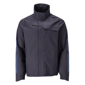 MASCOT® Accelerate Jacke, Das Produkt ist für Industriewäsche geeignet, Bio-Baumwolle wird ohne Verwendung von Pestiziden oder Chemikalien hergestellt, Durchgehender Reißverschluss, Taschen mit Reißverschluss, Gummizug an den Handgelenken und in der Unterkante, Verbesserte Sichtbarkeit für das Umfeld mit Hilfe von Reflexeffekten