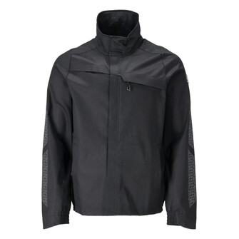 MASCOT® Accelerate Jacke, Das Produkt ist für Industriewäsche geeignet, Bio-Baumwolle wird ohne Verwendung von Pestiziden oder Chemikalien hergestellt, Durchgehender Reißverschluss, Taschen mit Reißverschluss, Gummizug an den Handgelenken und in der Unterkante, Verbesserte Sichtbarkeit für das Umfeld mit Hilfe von Reflexeffekten