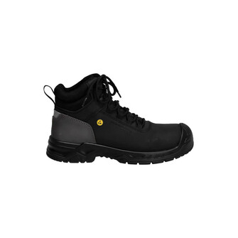 MASCOT® Footwear Classic Sicherheitsstiefel S3, Wasserabweisendes und strapazierfähiges Obermaterial aus engmaschiger Mikrofaser, die Komposit Zehenkappe und der TPU-verstärkte Spitzenschutz bieten den nötigen Schutz und machen den Schuh besonders strapazierfähig, die Absatzkante unter der Sohle sorgt für optimalen Halt auf Leitersprossen und verhindert ein Abrutschen, Strapazierfähige und rutschfeste PU-Laufsohle, die bis zu 140 °C hitzebeständig ist