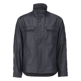 MASCOT® Unique Jacke, das Produkt ist für Industriewäsche geeignet, Strapazierfähige, dreifache Kappnähte an Ärmeln, Schultern und Seiten verlängern die Lebensdauer des Produktes, Verschluss mit Reißverschluss, doppelter Wetterschutzleiste und verdeckten druckknöpfen, Ergonomisch geschnittene Ärmel, die nach den natürlichen Bewegungen der Arme geformt wurden, Verlängerter Rücken, Verbesserte Sichtbarkeit für das Umfeld mit Hilfe von Reflexeffekten