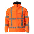 MASCOT® Accelerate Safe Softshell Jacke, Atmungsaktiv, winddicht und wasserabweisend, Moderne, körpernahe Passform mit viel Bewegungsfreiheit, Regulierbarer Gummizug im Saum, doppelter Wetterschutzleiste als extra Schutz bei schlechtem Wetter