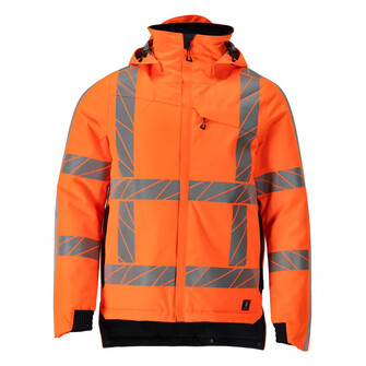 MASCOT® Accelerate Safe Winterjacke, Atmungsaktiv, wind- und wasserdicht mit getapten Nähten, die einzigartige CLIMASCOT®-Isolierung wärmt effektiv, ist leicht, weich und lässt sich auf ein geringes Volumen komprimieren, doppelter Wetterschutzleiste als extra Schutz bei schlechtem Wetter, Verlängerter Rücken durch herunter knöpfbaren Stoff zum besseren Schutz vor Wind und Wetter