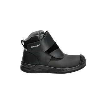 MASCOT® Footwear Industry Sicherheitsstiefel S1P, Asphalt, Wärmeisolierender Asphaltstiefel, der die Füße vor extremer Hitze schützt, Zusätzliche Schutzlasche über dem BOA® Fit System, Gummilaufsohle, hitzebeständig bis zu 300 °C Kontakthitze, Rutschfeste Laufsohle ohne Profil