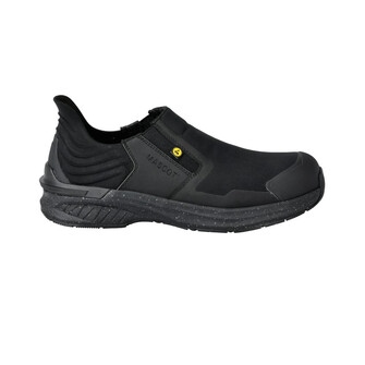 MASCOT® Footwear Originals Sicherheitsschuhe S3, Leichter Sicherheitsschuh zum Hineinschlüpfen, der sich schnell und einfach an- und ausziehen lässt, Wasserabweisendes und strapazierfähiges Obermaterial aus engmaschiger Mikrofaser, die stoßdämpfende, leichte und flexible EVA-Zwischensohle bietet zusätzlichen Komfort während des ganzen Arbeitstages, die rutschfeste Gummilaufsohle sorgt für einen jederzeit sicheren Stand, die zusätzliche Unterstützung im Fersenbereich sorgt für eine optimale Passform und hohen Tragekomfort