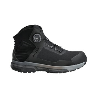 MASCOT® Footwear Originals Sicherheitsstiefel S3, Wasserabweisendes und strapazierfähiges Obermaterial aus engmaschiger Mikrofaser, BOA® Fit System an der Seite des Schuhs für eine schnelle und einfache Anpassung, Integrierte Carbon Plate Technology in der Zwischensohle für höhere Energierückgabe als bei herkömmlichen Sicherheitsschuhen, 3d-Laufsohle für optimalen Halt, die zusätzliche Unterstützung im Fersenbereich sorgt für eine optimale Passform und hohen Tragekomfort